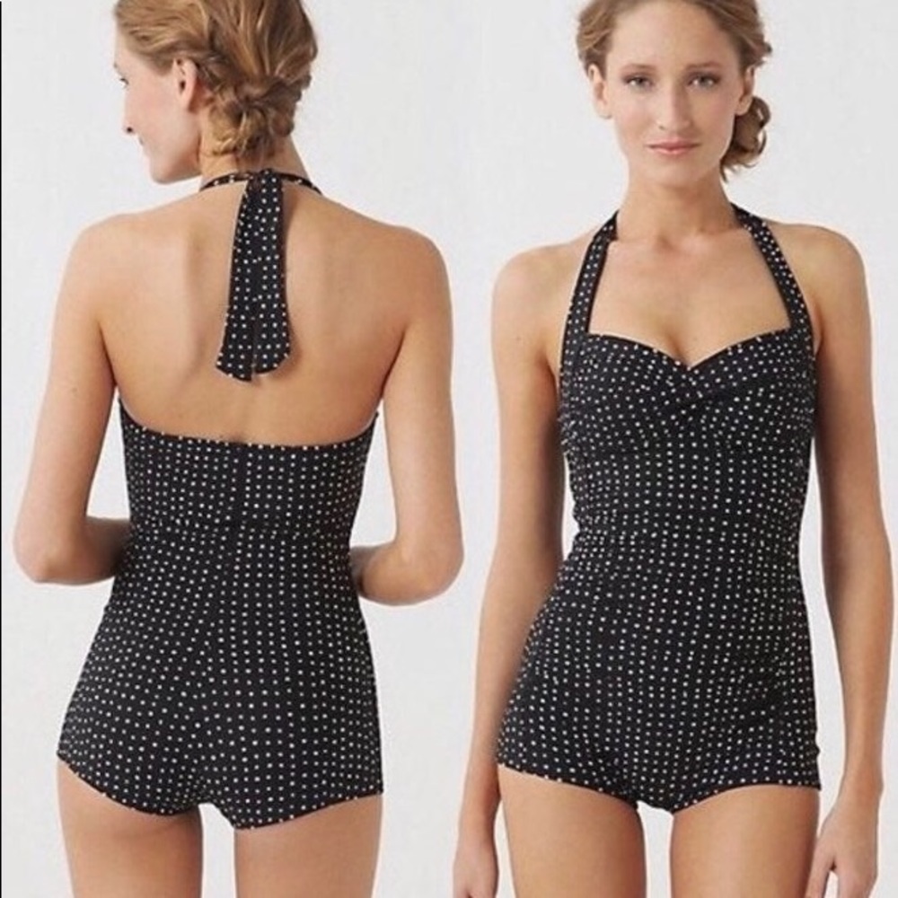 Seafolly retro polka dot Maillot one-piece size 4